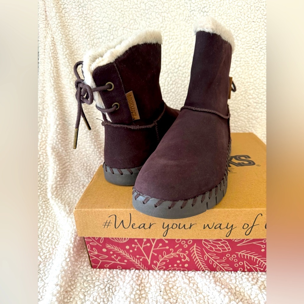 Muk Luk Women's Flexi Albany Chocolate Boot size 8 NWT - Picture 4 of 8